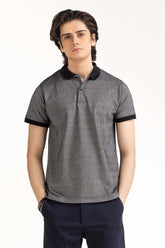 Black Basic Polo PS-FPK23-048